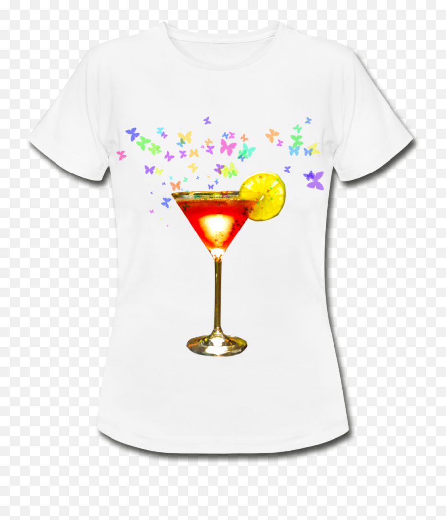 Womenu2019s Premium T - Shirt With Cosmopolitan Cocktail Print T Shirt Logo Bac Science Emoji,Emoji T Shirts Women