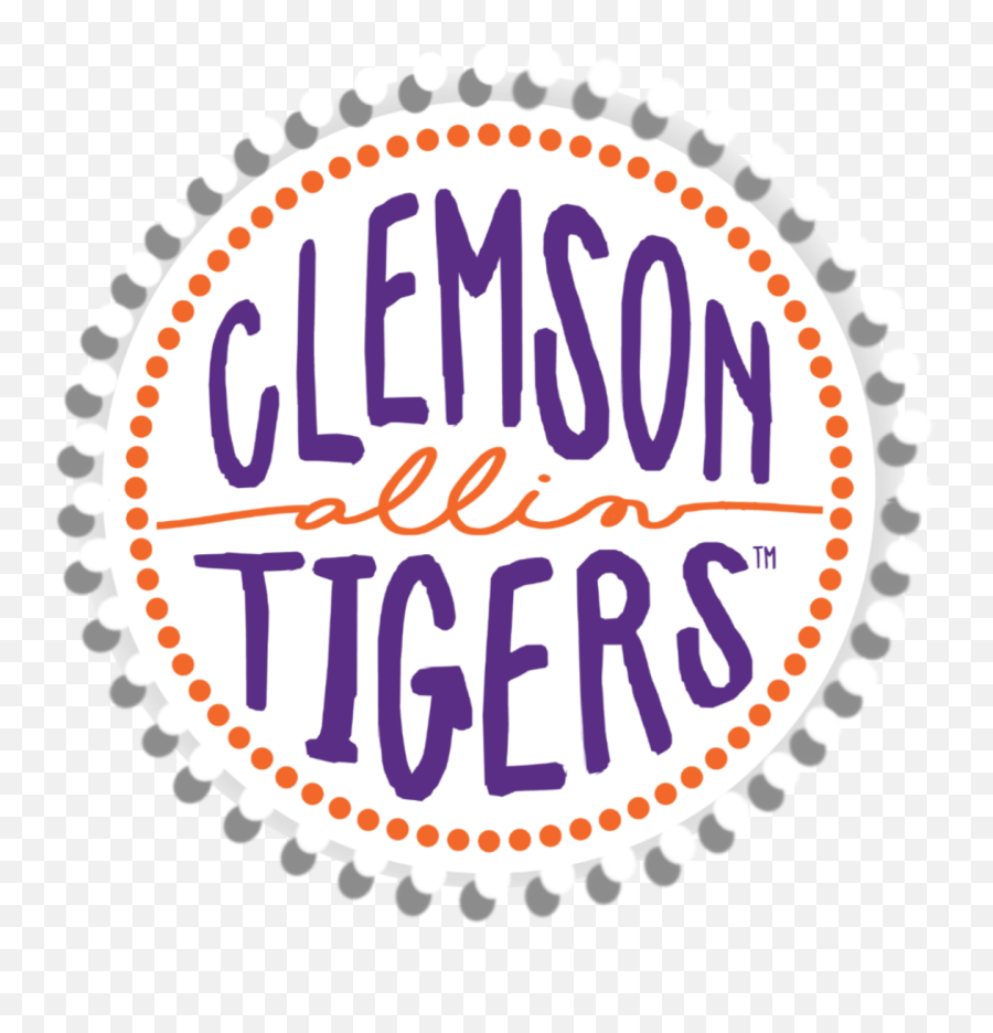 Clemson Tigers Allin Natty Sticker - Dot Emoji,Clemson Tiger Emoji