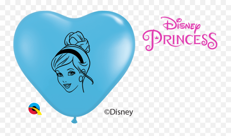 Disney Princess Heart Latex - Language Emoji,Heart Sparkle Emoji Balloon