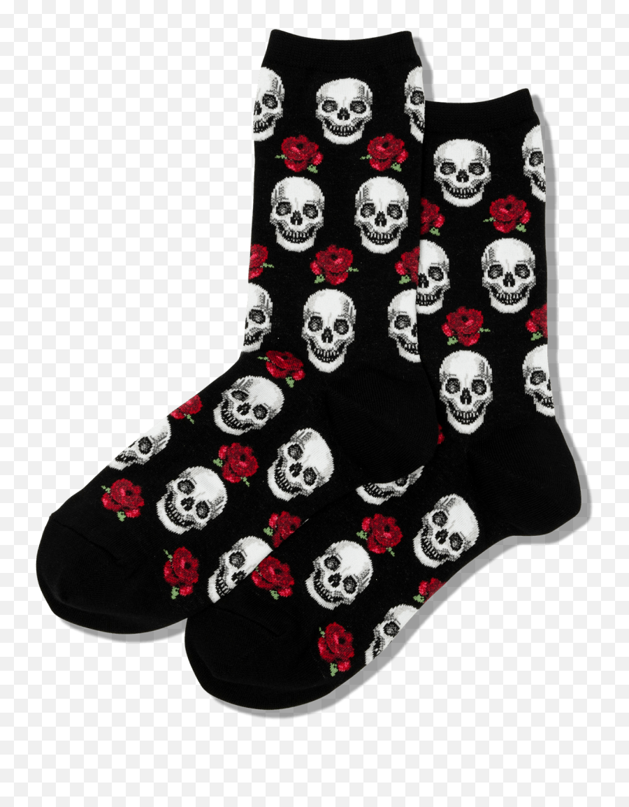 Womens Skull And Roses Socks - Unisex Emoji,Rue 21 Emoji Socks