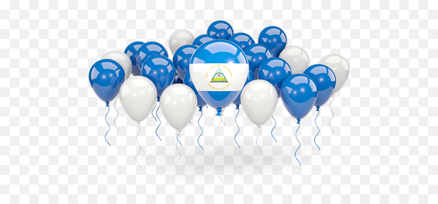 Nicaragua Flag Colors - Blue Yellow Balloon Png Emoji,Nicaraguan Flag Emoji