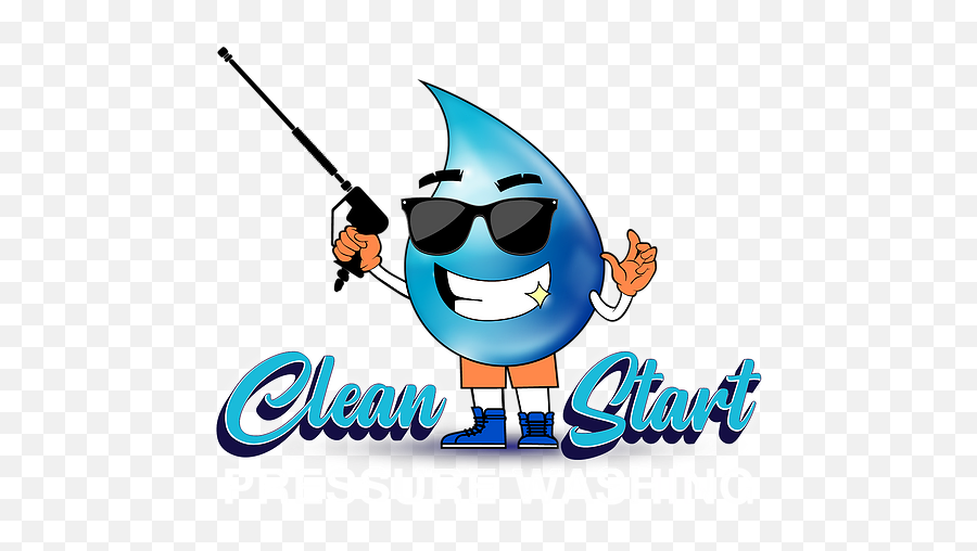 Clean Start Tampa Pressure Washing - Clip Art Pressure Washing Logo Emoji,Emoji Pond Florida