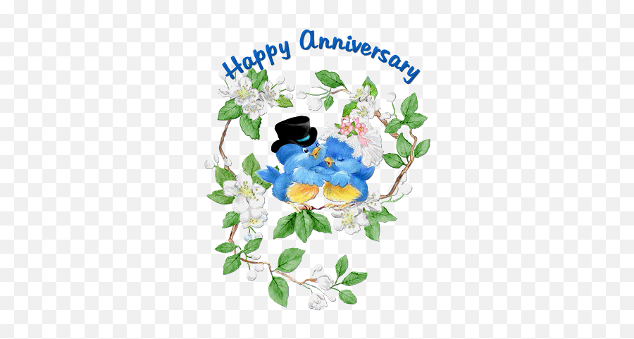 Iss Pyaar Ko Kya Naam Doon - Wedding Anniversary Birds Emoji,Wedding Anniv Emoticon
