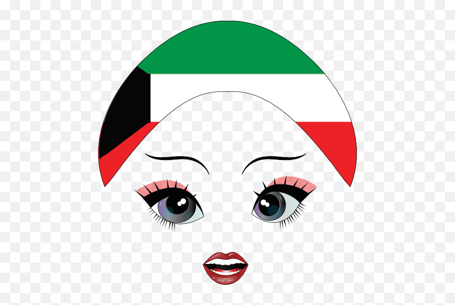 Pretty Kuwati Girl Smiley Emoticon Clipart I2clipart - Kurdistan Emoji,B 3 Emoticon