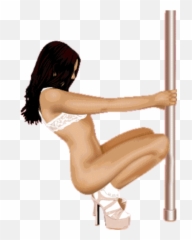 Stripper On Pole - Stripper Transparent Emoji,Pole Dancer Emoji