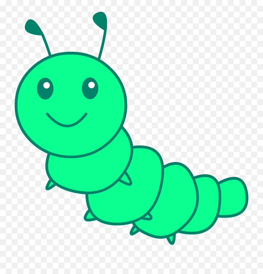 Cute Caterpillar Cartoon - Cute Bug Clipart Emoji,Emoticon Griton