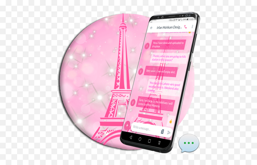 Pink Paris Sms Dual Theme U2013 Apps On Google Play Emoji,Pictures With Alot Of Emotions