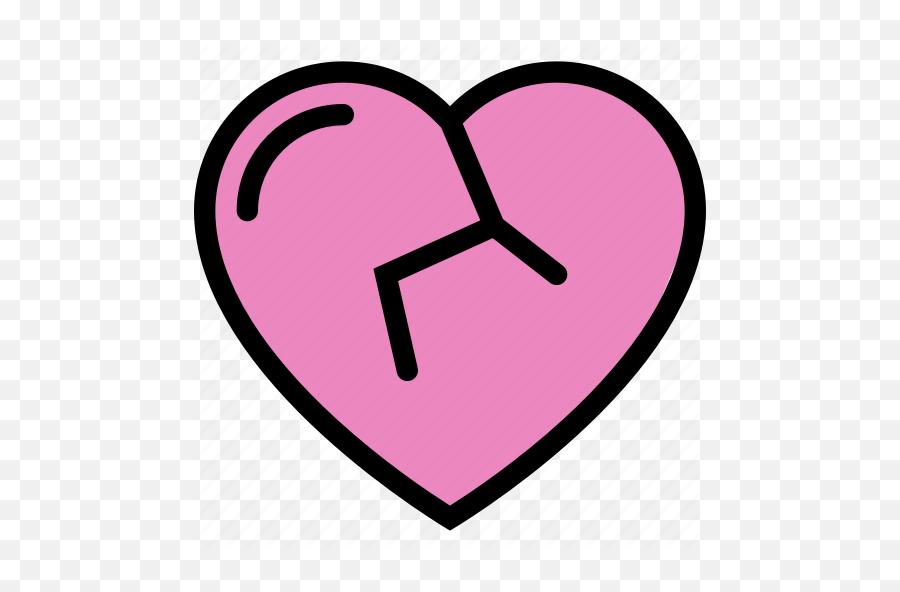 Broken Broken Heart Heart Hurt Sad Icon - Download On Iconfinder Girly Emoji,Breaking Heart Emoji