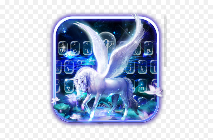 Graceful Alicorn Keyboard Theme 10001006 Download Android Emoji,Emojis De Whatsapp Unicornio