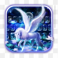 Graceful Alicorn Keyboard Theme 10001006 Download Android Emoji,Emojis De Whatsapp Unicornio