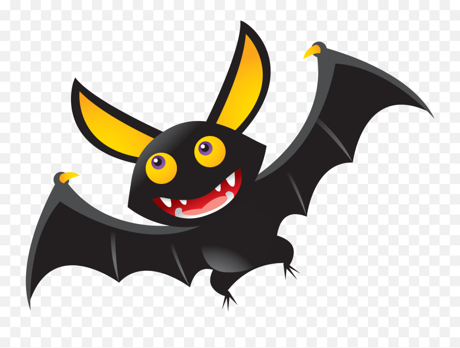 Large Png Bat Clipart - Halloween Bat Clipart Emoji,Bat Emoji