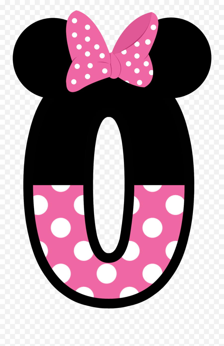 Numeros Estilo Minnie En Rosa - Oh My Alfabetos Emoji,Tortas Decoradas Con Emojis