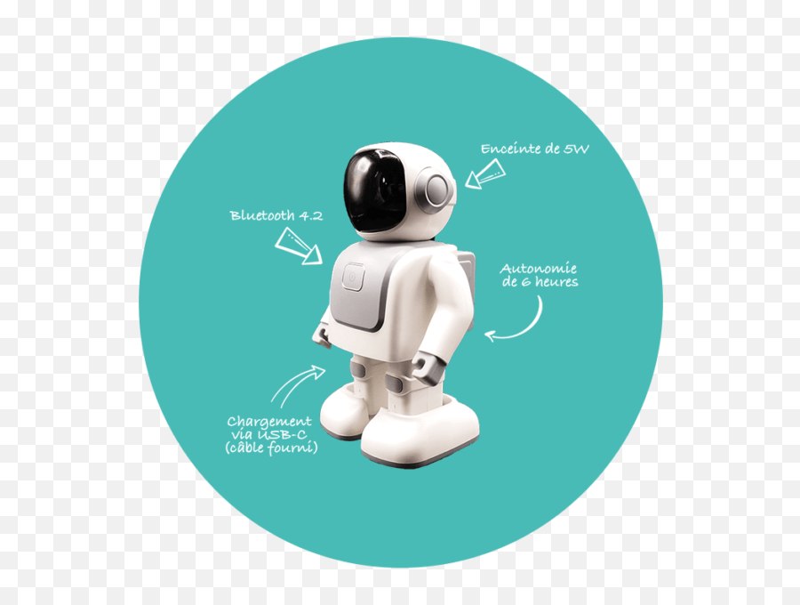 Kidywolf Mobile Robot Speaker Powered By Your Music Emoji,Robot Finding Emotion