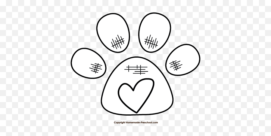 Double Paw Print Clipart - Clipartix Emoji,Paw Emojis