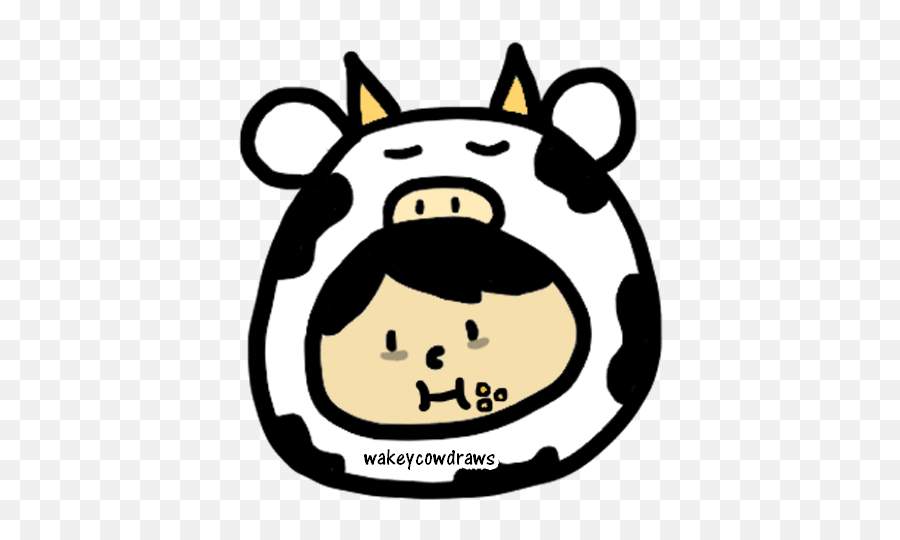 Awkward Niu Emoji,Milktea Emoji