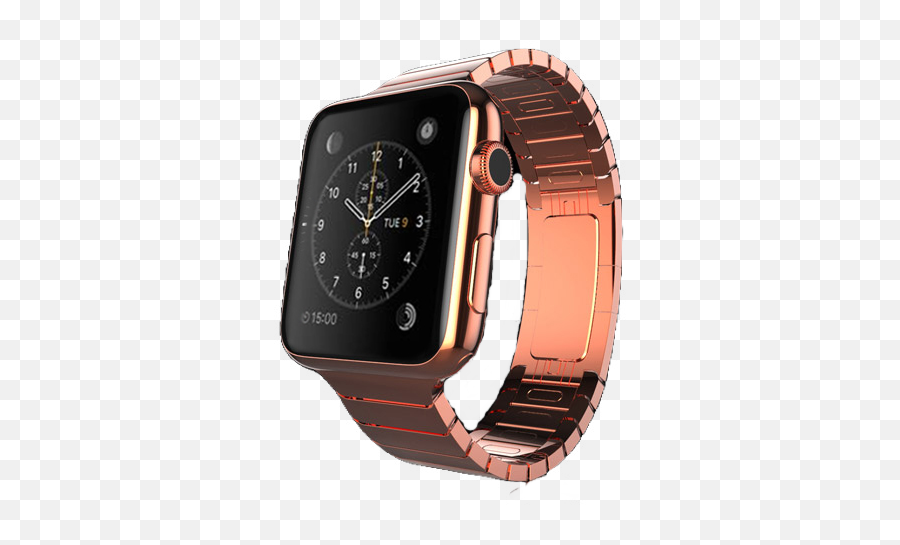 18k Rose Gold Plated Apple Watch Series 5 Truly Exquisite Emoji,Apple Emoji Rose