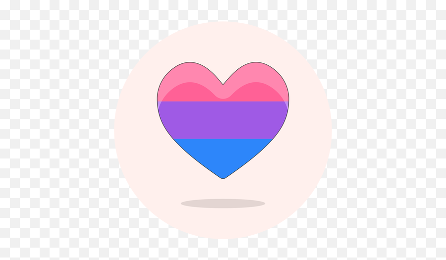 Bisexual Flag Heart Free Icon Of Lgbt - Coração Bissexual Emoji,Bisexual Flag Emoji