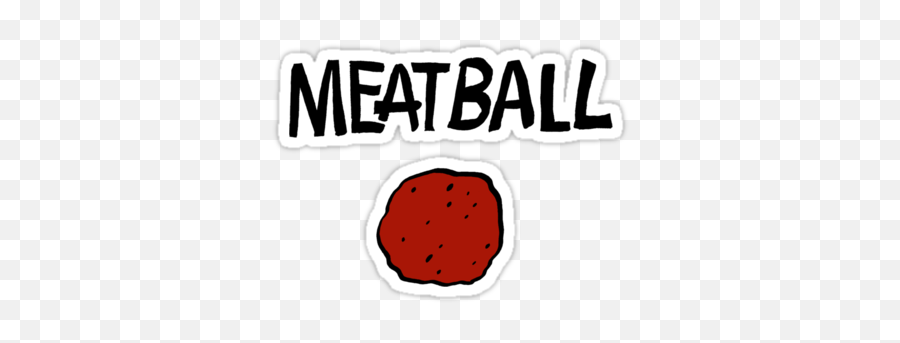 Meatball By Lauren Zukauskas Meatballs Lauren Stickers - Dot Emoji,Emoji Apparel Storenvy