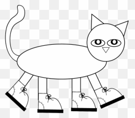 Free Pete The Cat Coloring Page - Coloring Home Pete The Cat Clipart Coloring Page Emoji,Dirty Emoji Coloring Sheets