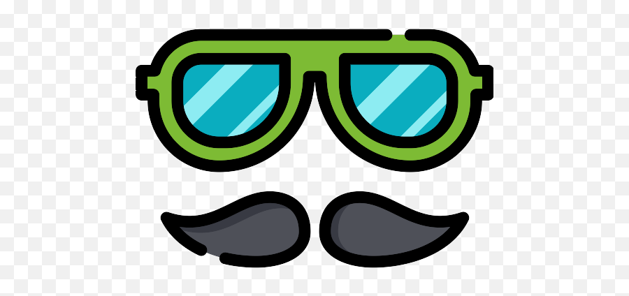 Moustache And Glasses Vector Svg Icon - Png Repo Free Png Icons For Teen Emoji,Csi Glasses Emoticon