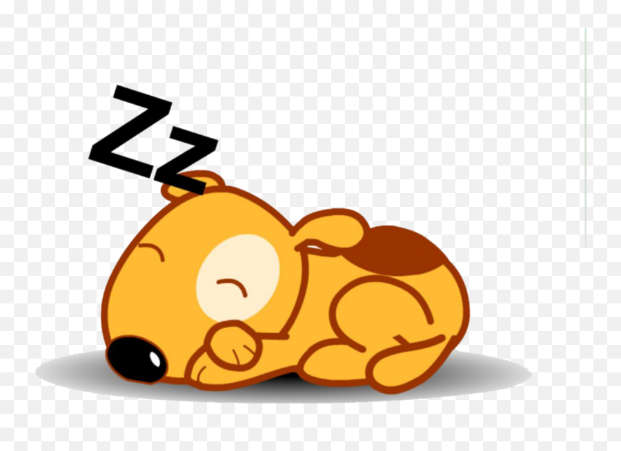 Ftestickers Clipart Dog Asleep Sticker - Big Emoji,Sleeping Emoji Clipart