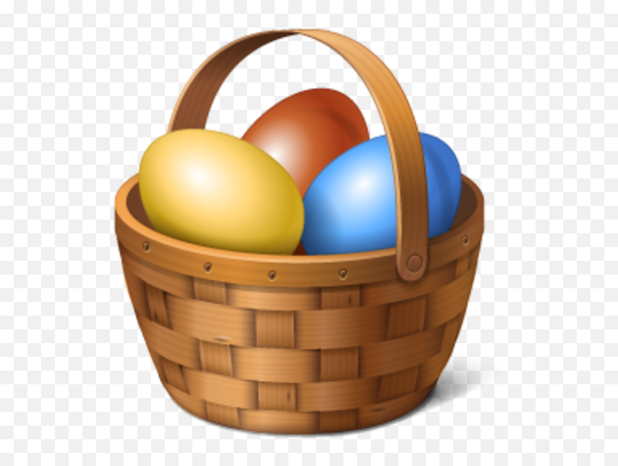 Egg Basket Icon - Easter Basket Transparent Png Emoji,Basket Emoji