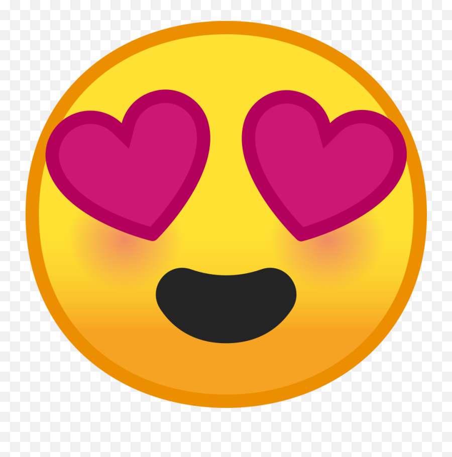 Cara Sonriendo Con Ojos De Corazón Emoji - Transparent Heart Eyes Emoji,Caritas De Emojis