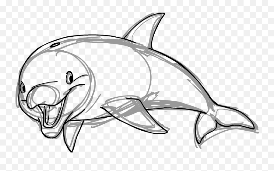 University Of Portsmouth Ba Hons Animation - James Dubbins Common Bottlenose Dolphin Emoji,Emotion Charcters Fan Drawn