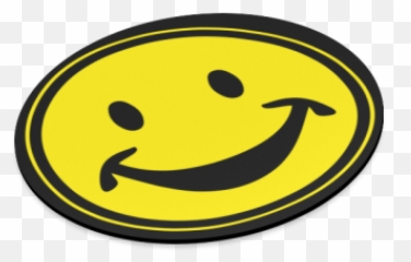 Funny Yellow Smiley For Happy People Round Mousepad Id D374152 - Wide Grin Emoji,Pound It Emoticon