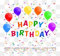 Happy Birthday With Confetti Clip Art Emoji,Confetti Emoticon Clipart Phg
