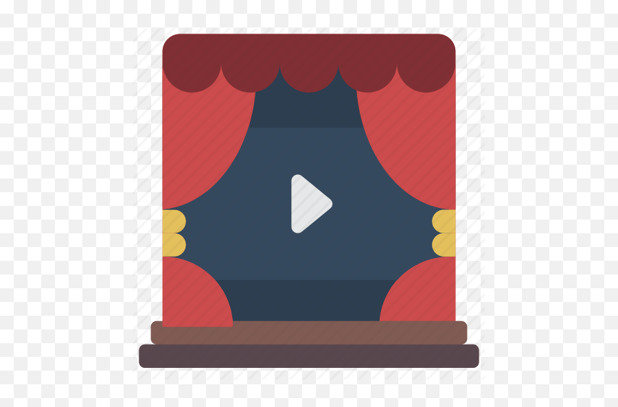 Cinema Curtains Film Movie Movies - Horizontal Emoji,Movie House Curtains Emoji