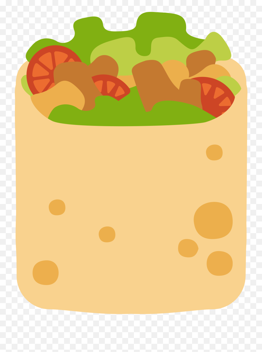 Stuffed Flatbread Emoji Clipart Free Download Transparent - Emoji Kebab,Flat Emoji
