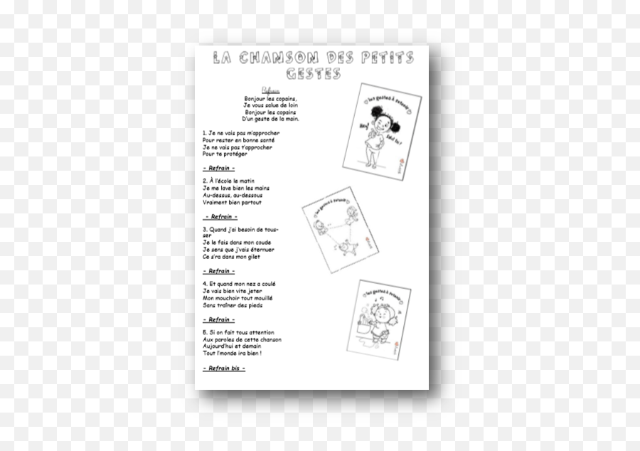 Chansons Jeux Et Organisation - Chanson Des Petits Gestes Paroles Emoji,Dessine Ton Emotion Bricolage Enfants