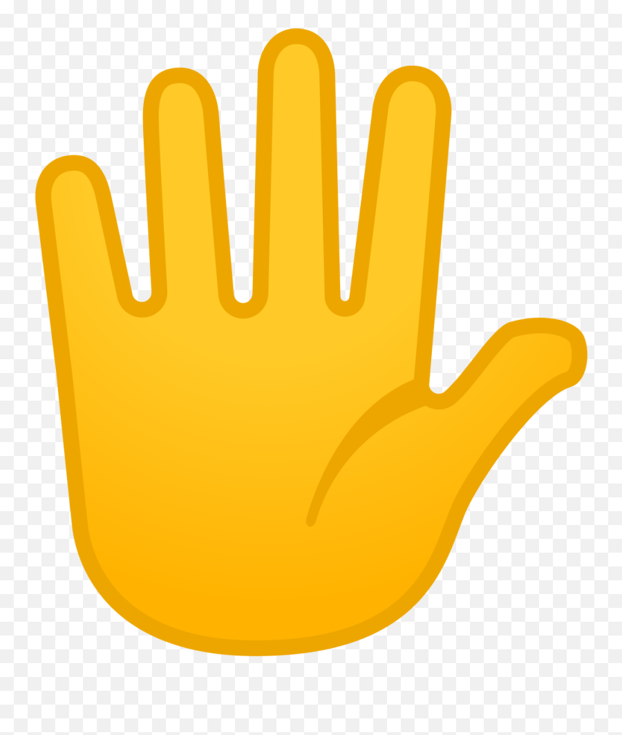 Hand With Fingers Splayed Emoji Meaning - Emoji,High Five Emoji
