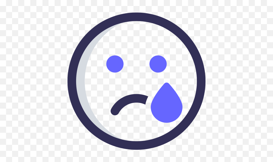 Crying Emo Emoticon Face Emoji Free Icon Of Buma - Emojis Dot,Crying Emoji