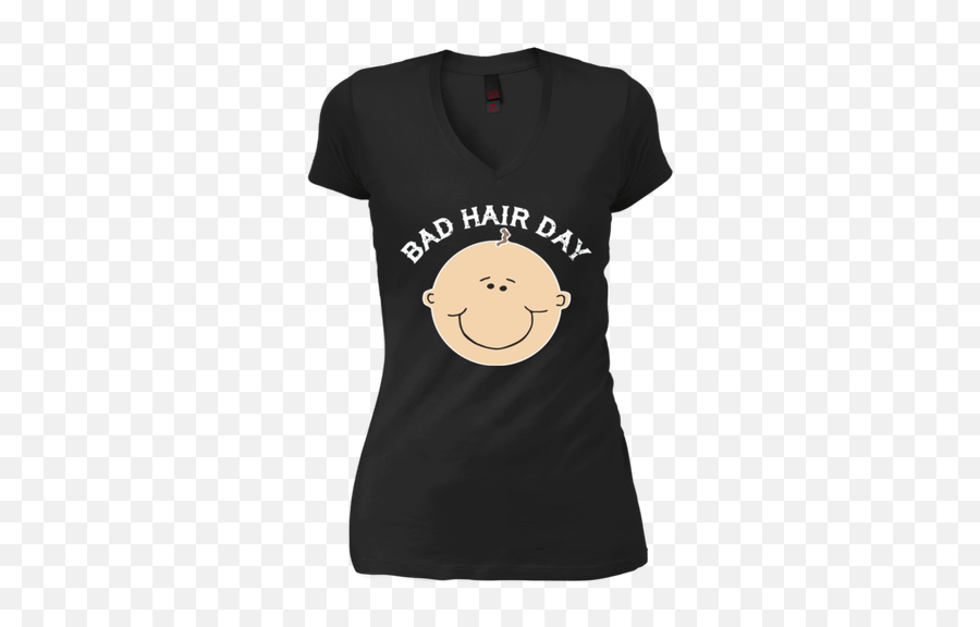 Fortuitous Funny Bad Hair Day Tee Shirt Emoji,Bad Hair Emoticon