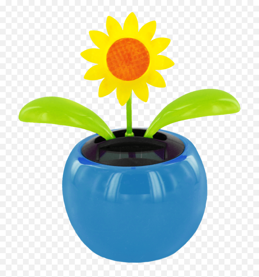 Solar - Powered Dancing Flowers Tournesol Vert Flor De Brinquedo Png Emoji,Teal Flower Emoticon