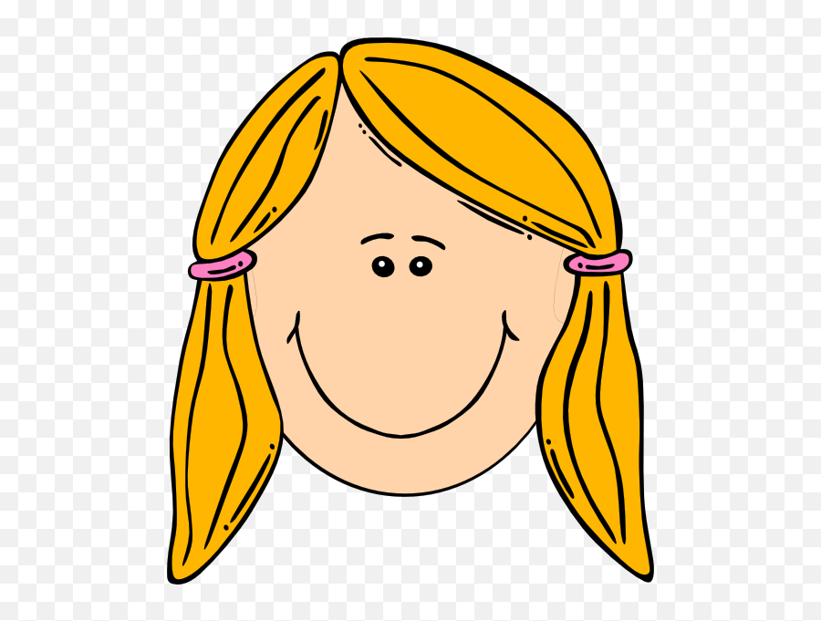 Cartoon Girl Face Clipart - Cartoon Ginger Girl Emoji,Girls Use Emotion Faces