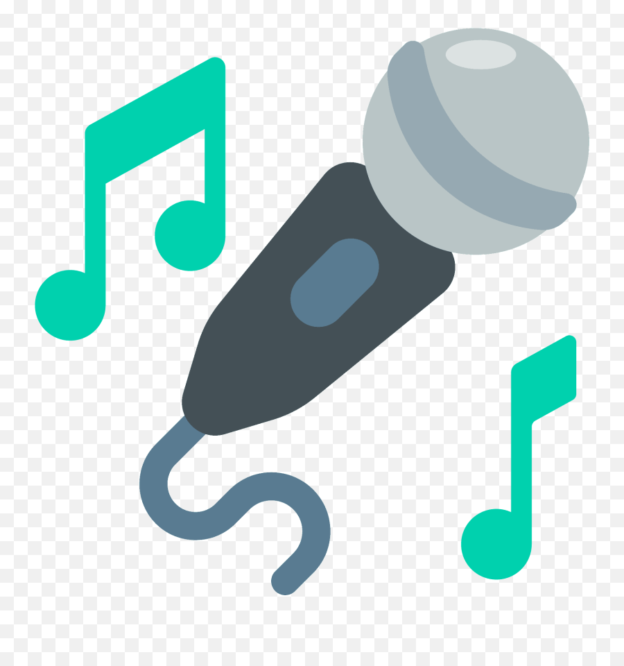 Microphone Emoji Clipart - Emoji De Microfono Png,Audio Emoji