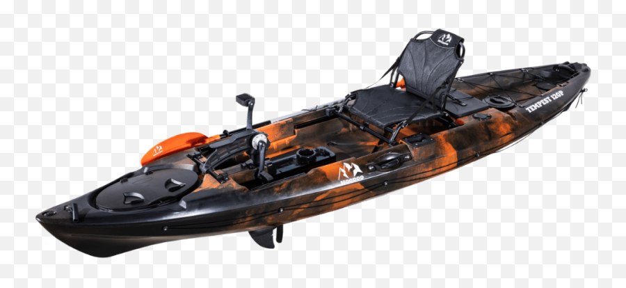 Hoodoo Tempest 120p Pedal Drive Kayak - Hoodoo Tempest 120p Emoji,Emotion 10' Enclosed Kayak W/paddle