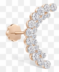 Invisible Set Diamond Apsara Curve - Solid Emoji,Swarovski Zirconia Earrings Emotions
