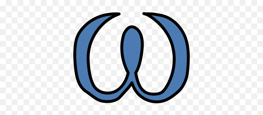 Omega Icon In Doodle Style - Dot Emoji,Greek Letters Emojis