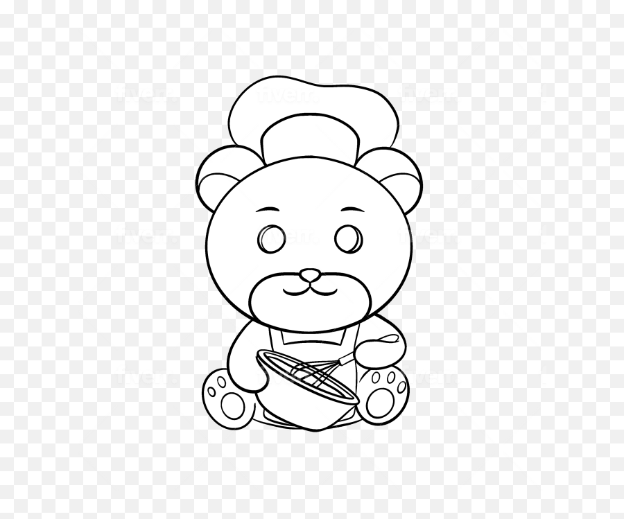 Draw Cute Chibi Anime Style Art Illustration For Original Emoji,Kawaii Emoticon Teddy Bear