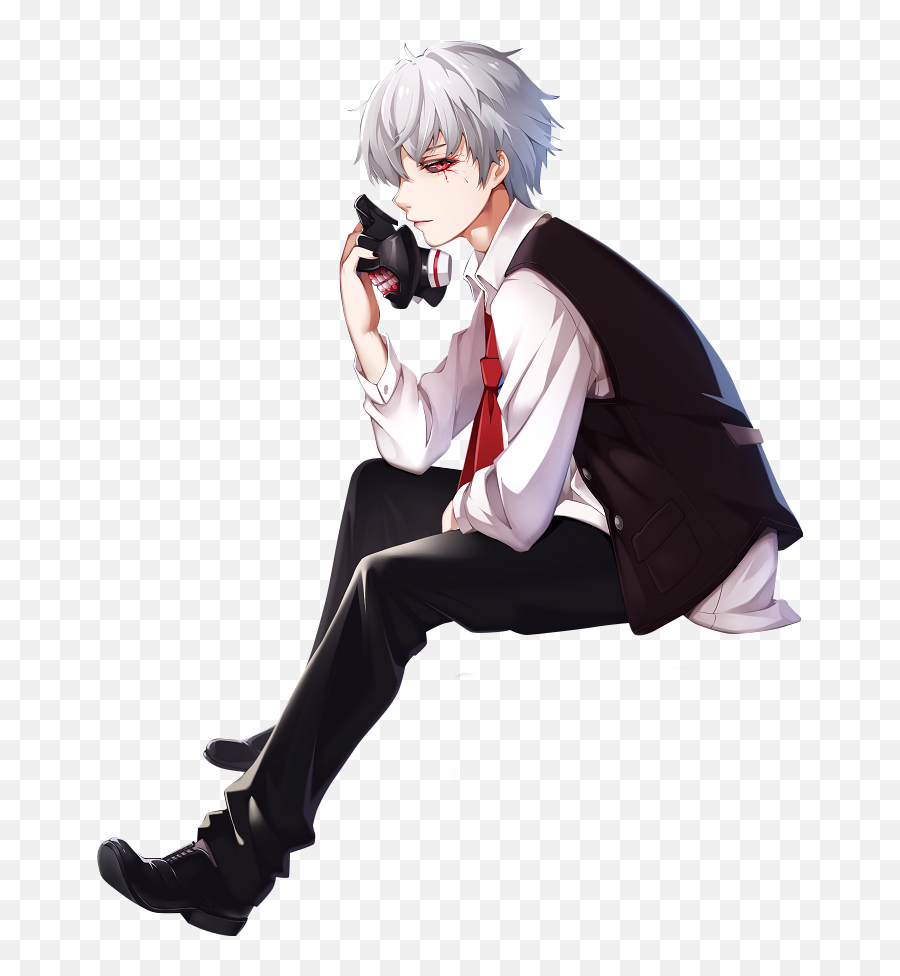 The Most Edited Kaneki Picsart - Fictional Character Emoji,Head Pat Emoji