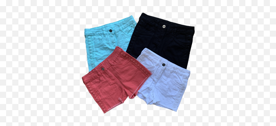 Girls George Denim Jean Shorts Lace Detail Adjustable Waist Age 4 To 11 Years Ebay Emoji,Black Elastic Shorts With Cool Emoji With Sunglasses