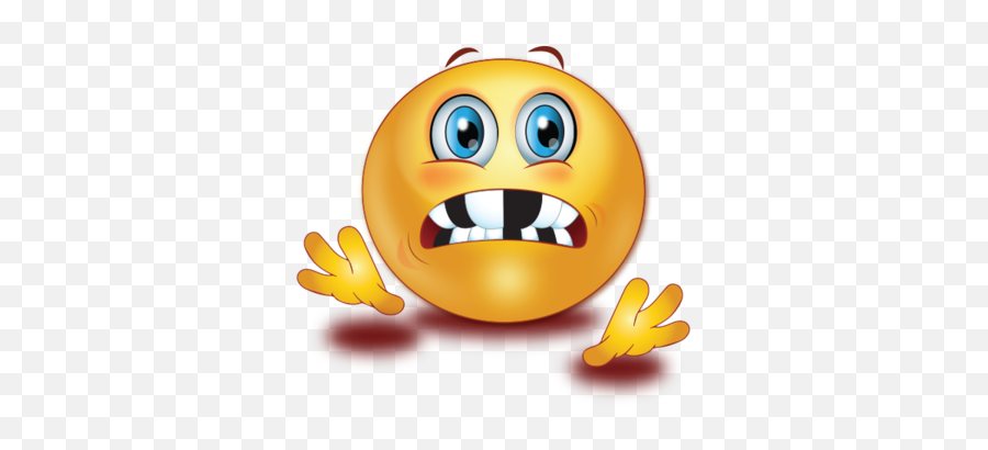 Shocked With Broken Teeth Emoji - Emoji With Broken Teeth,Shocked Emoticon