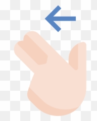 Swipe Left - Free Gestures Icons Emoji,Pointing Forward Finger Emoji