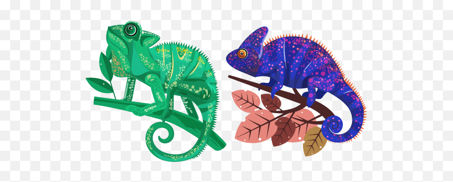 Chameleon Cursor - Common Chameleon Emoji,Bearded Dragon Emotions