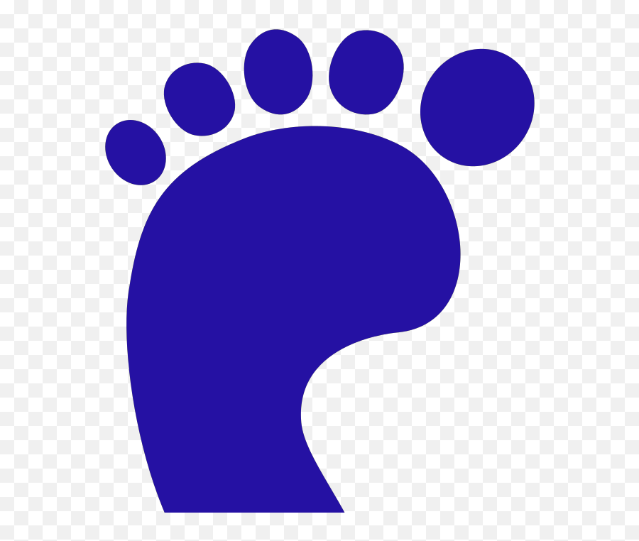 Blue Left Foot Png Svg Clip Art For Web - Download Clip Art Clip Art Emoji,Emoji Foot File