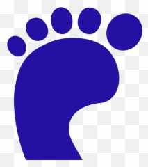 Blue Left Foot Png Svg Clip Art For Web - Download Clip Art Clip Art Emoji,Emoji Foot File